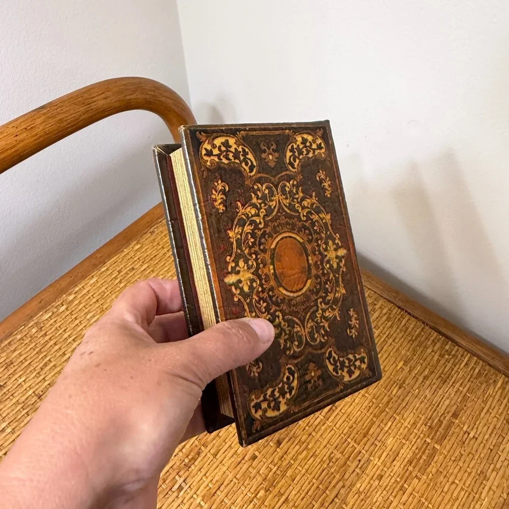 Hidden Storage Book Secret Stash Safe Box Library Core Grandmillennial Old World